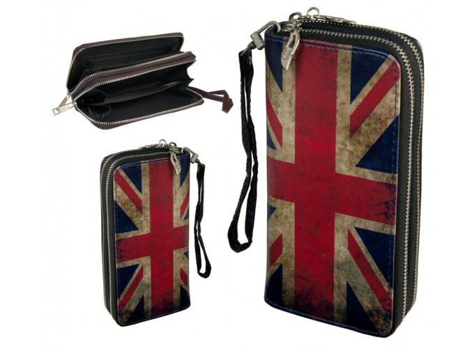 wallet retro double zipper 043