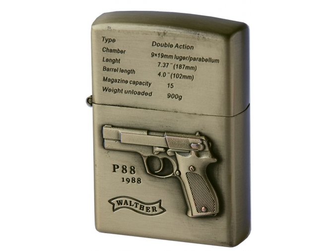 Benzínový zapalovač GUN WALTHER 02