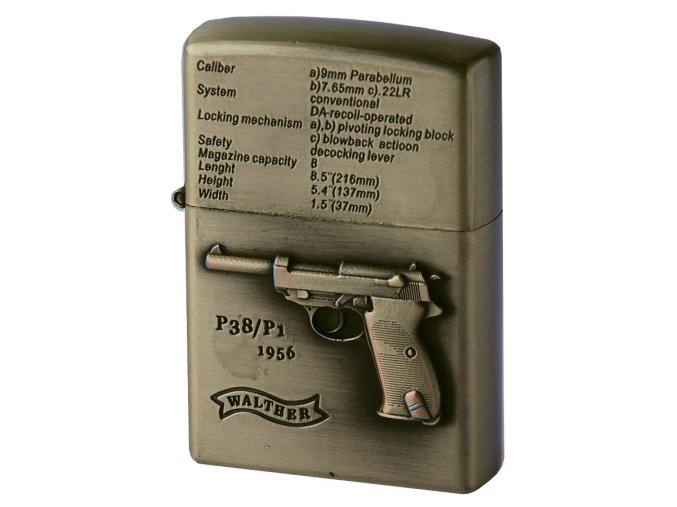 Benzínový zapalovač GUN WALTHER 04