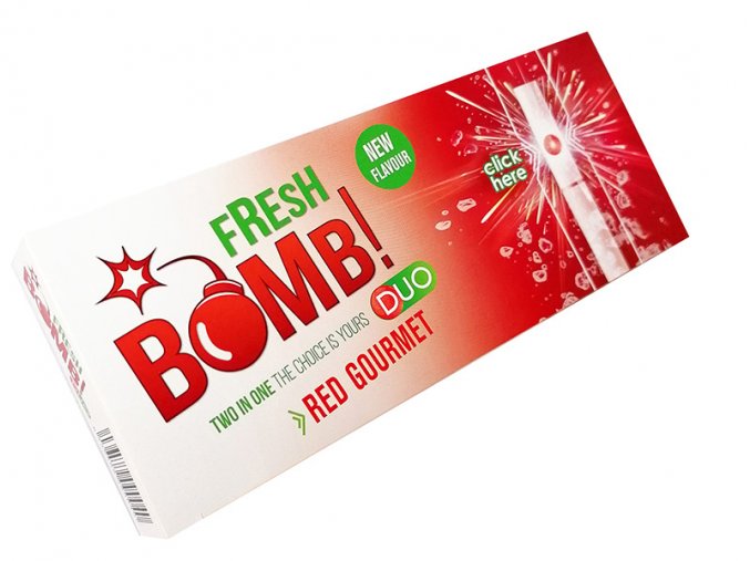 fresh bomb red gourmeterdbeer 5er gebinde je 100 huelsen