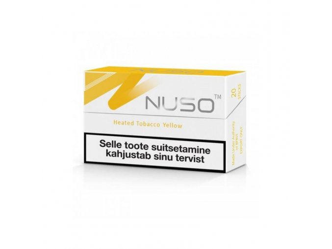 nuso yellow heated tobacco sticks