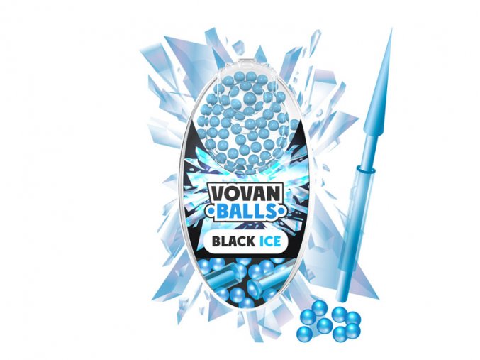 vovan aromaballs black ice1 packung mit 100 kugeln