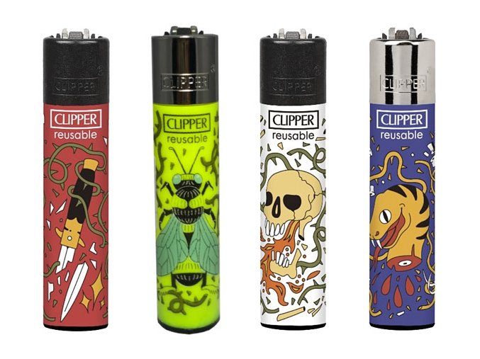 Zapalovač CLIPPER Large Tattoo Elements