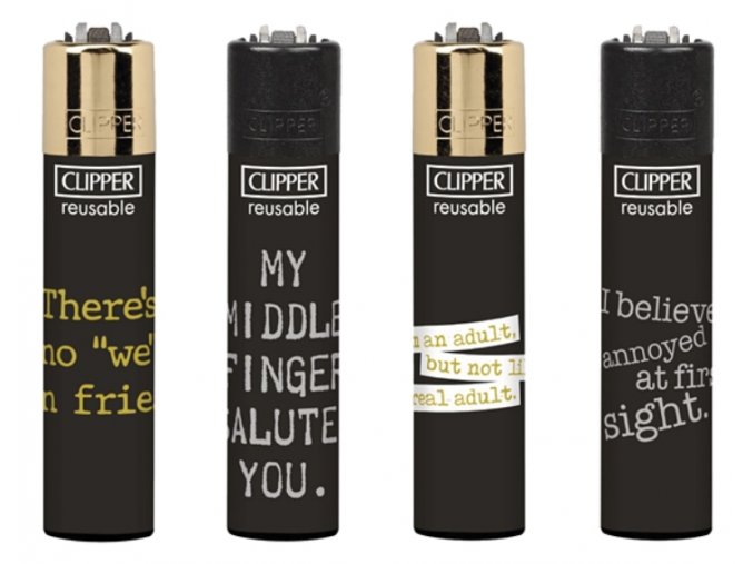 Zapalovač Clipper Large Annoying Quotes