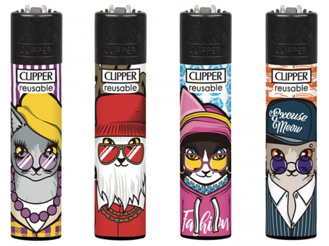 Zapalovač Clipper Large Excuse Meow