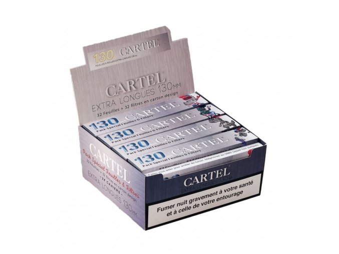 cartel rolling papers extra long tips 13 mm laenge 1 box 24 heftchen 1 ve