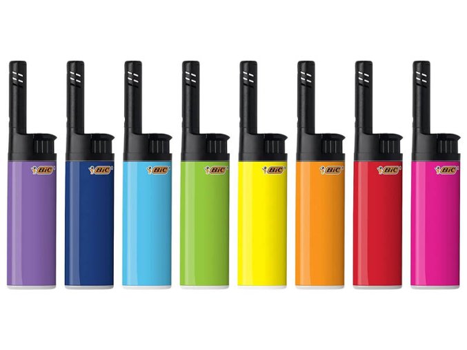 bic stabfeuerzeuge mini j38 ez reach farblich sortiert 20er display