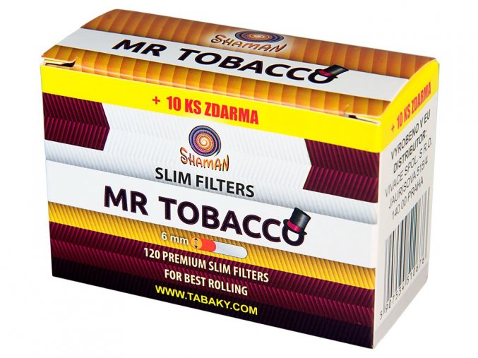 Slim Filtry MR TOBACCO 120+10ks