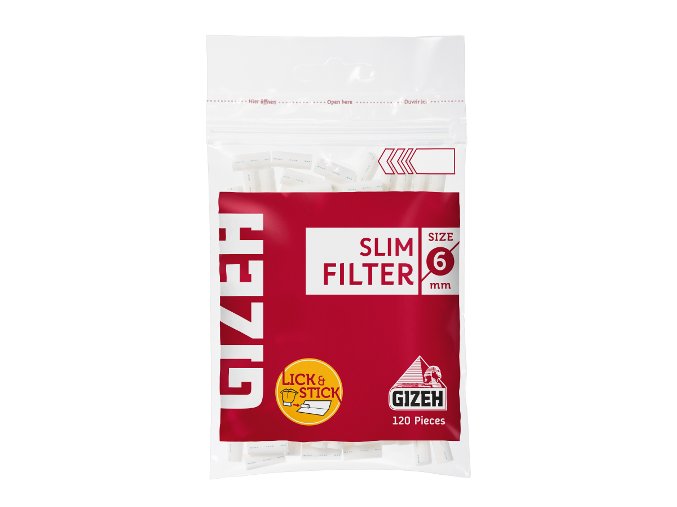 Slim filtry GIZEH 120ks