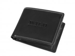 Pánská kožená peněženka WILD by LORANZO černá