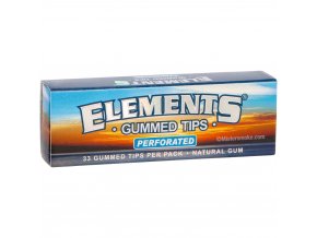 Elements gummed tips perforated
