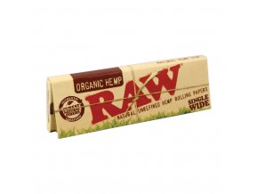 raw organic single wide regular papers hemp 2