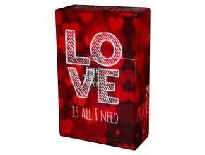 Cigaretové pouzdro s auto otevíráním LOVE HEARTS 02