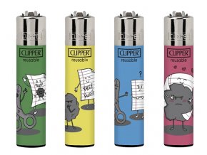 Zapalovač CLIPPER Large Rock Paper Scissors