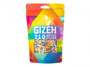 gizeh active filter rainbow mit kokoskohle 6mm 210er beutel