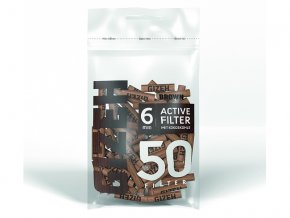 gizeh active filter brown 6mm 50 stueck