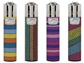 Zapalovač CLIPPER Large Real Fabric