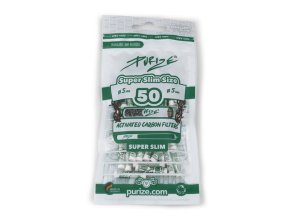 purize weiss 50er pack super slim size o 5mm aktivkohlefiler