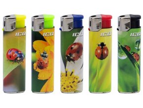 Plnitelný zapalovač ICQ Ladybug