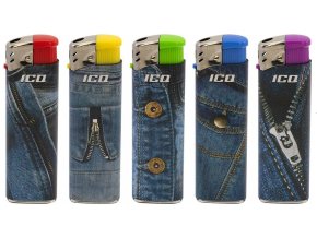 Plnitelný zapalovač ICQ Jeans
