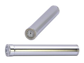 Pouzdro na doutník s vlhkoměrem ø25mm stříbrné
