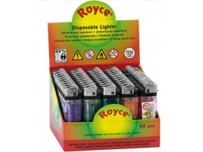 BOX (50x) Jednorázový Zapalovač Royce