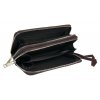 wallet retro double zipper open