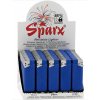 BOX (50x) Plnitelný zapalovač SPARX blue