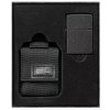 Dárková sada černé taktické pouzdro + Zippo zapalovač 26075 Black Crackle™