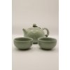 Set konvičky a šálků celadon - zelená