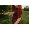 Unisex tričko bordo (5)
