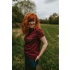 Unisex tričko bordo (12)