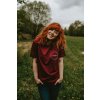 Unisex tričko bordo (2)