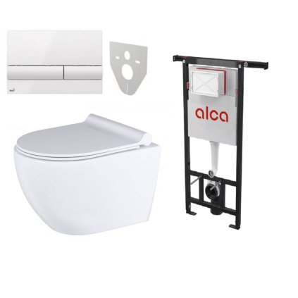 Alcadrain Alcaplast Set 5v1 Jadromodul AM102 1120 tlacitko M1710 izolacia M91 WC Caneo