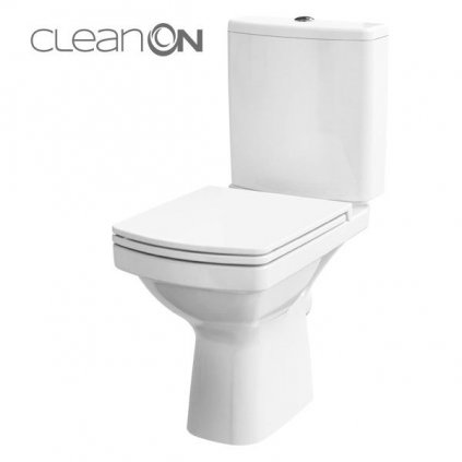 Cersanit WC KOMPAKT 600 EASY NEW CLEANON 011 so sedatkom duraplast