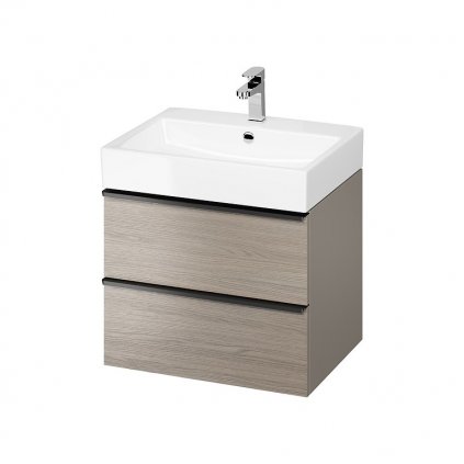 s522 021 virgo 60 washbasin cabinet grey with black handles mount,qnuMpq2lq3GXrsaOZ6Q