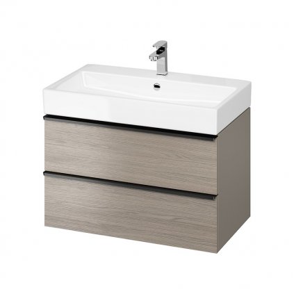 s522 029 virgo 80 washbasin cabinet grey with black handles mount,qnuMpq2lq3GXrsaOZ6Q