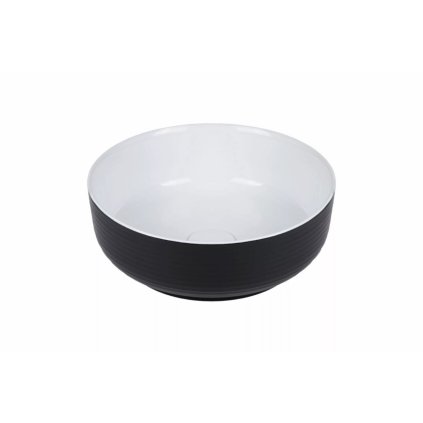 Keramické umývadlo na dosku SOFIA white/black matt