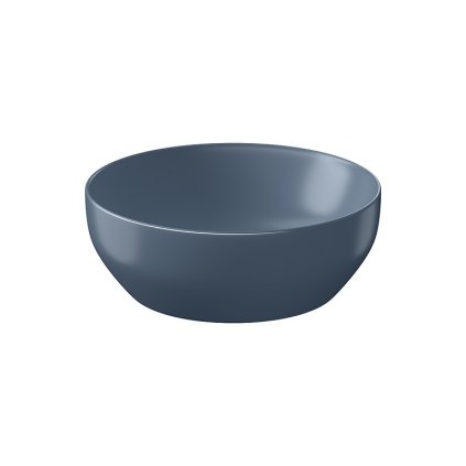 Keramické umývadlo na dosku Cersanit Larga ROUND modrá matná