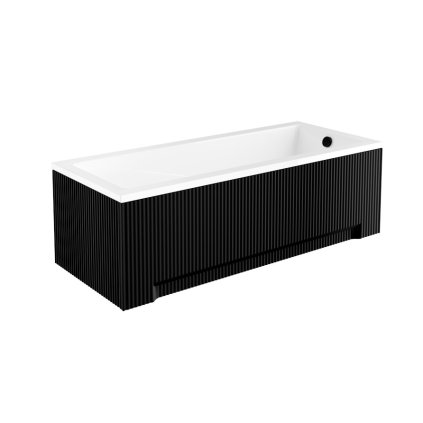 Predný panel k vani Besco UNI Ryfle BLACK Shea, Modern, Optima, Aria, Aria Plus, Majka Nova, Bona