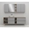 CERSANIT - SET B276 MODUO - IN skrinka 80 šedá s umývadlom DSM (S801-315-DSM)