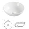 keramicke umyvadlo na desku artena 40145 cm 1