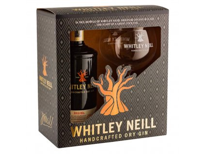 Whitley Neill original gin 0,7L 43% GB se sklenicí