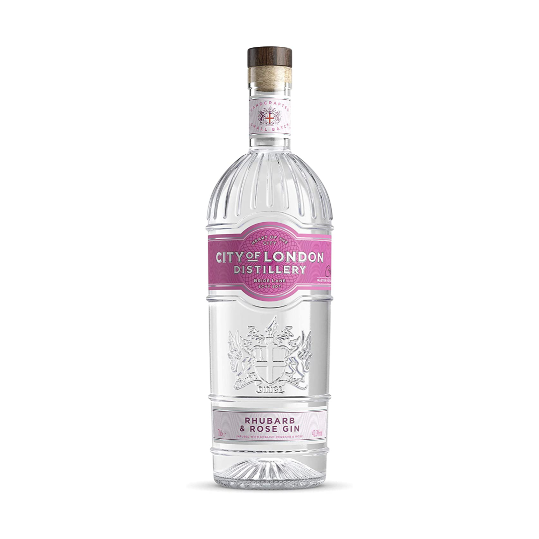 City of London Rhubarb & Rose gin 0,7L 40,3% (holá láhev)