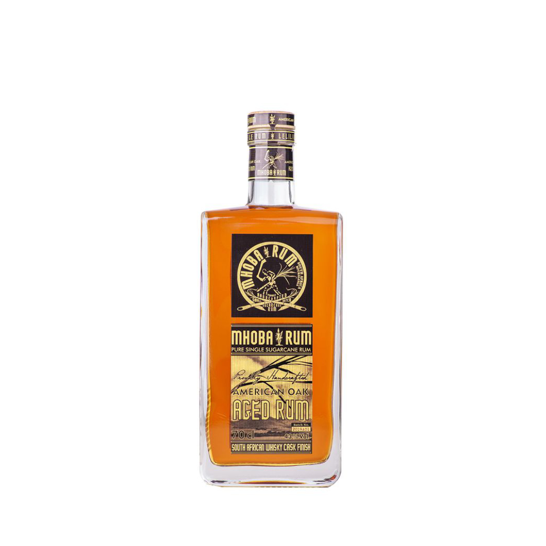 Mhoba American Oak aged rum 0,7L 43% (holá láhev)