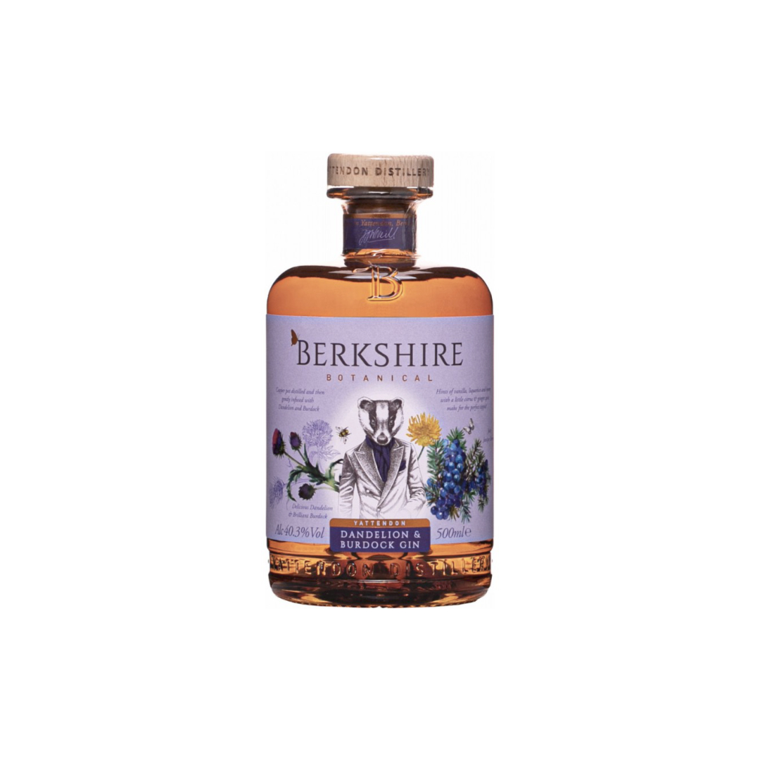 Berkshire botanical dandelion & burdock gin 0,5L 40,3% (holá láhev)