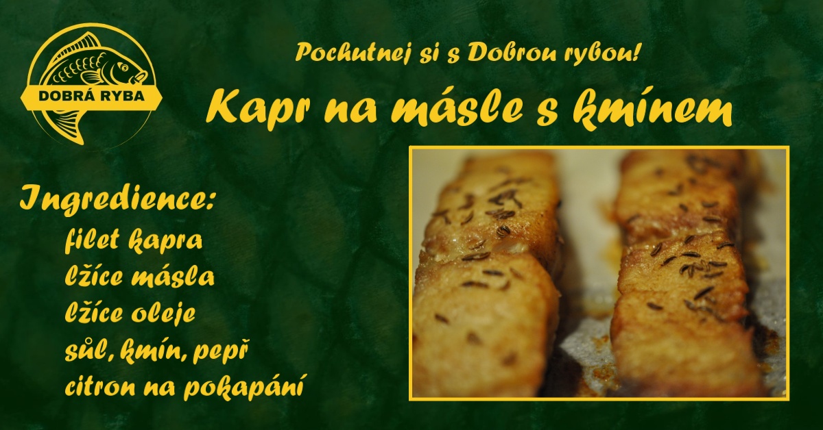 Kapr na másle s kmínem