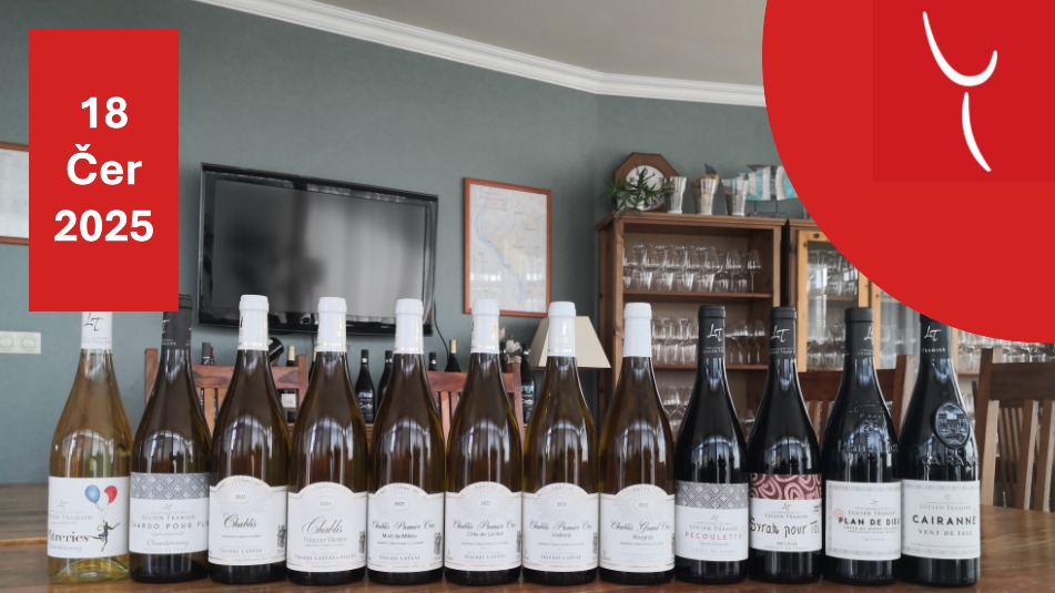 Degustace 18. 6. Chablis Domaine Thierry Laffay a vína z jižní Rhony Domaine Lucien Tramier