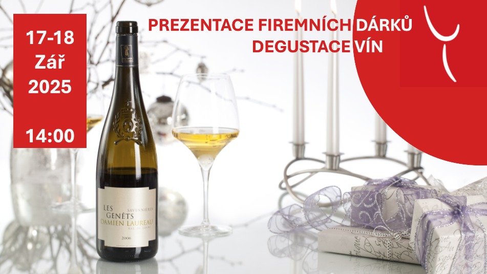 Prezentace firemních dárků a degustace vín