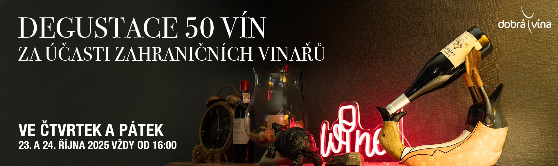 Degustace se zahraničními vinaři 23. a 24. října 2025